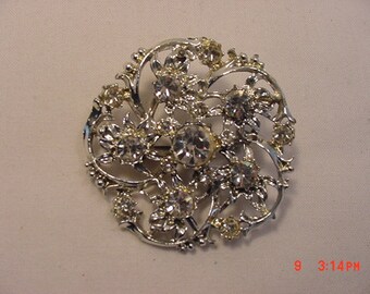 Vintage Rhinestone Brooch 17 - 98