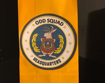 10 ODD SQUAD | Secret Agent Birthday Party Treat Goodie Favor Bags