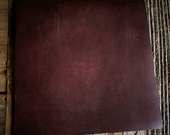 Raw Leather/Cow Hide - 6oz. Material - Maroon MINIMUM ORDER OF 3