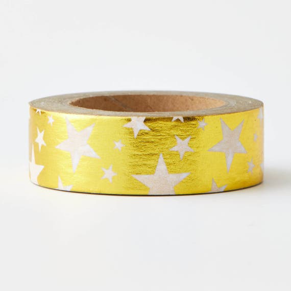 Gold Stars Foil Tape craft supplies planner stickers erin