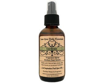 Gardenia perfume, gardenia spray, gardenia fragrance, floral perfume, womens fragrance, gardenia scent, home fragrance, linen spray