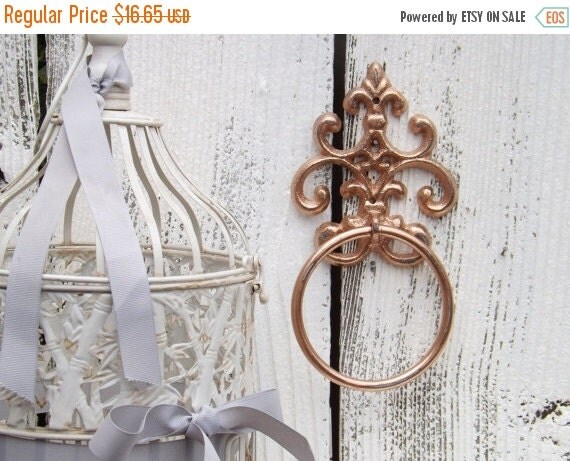 copper towel ring shabby chic cottage decor by theshabbyshak copper towel ring shabby chic cottage decor by theshabbyshak