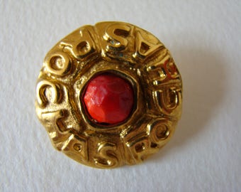 Rochas ecriture brooch