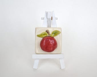 Ceramic Plum ~ 2 x 2 Tile