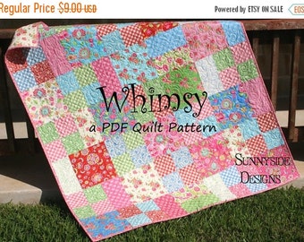 Layer Cake Quilt Pattern PDF File Stepping by SunnysideFabrics