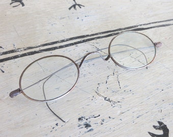 Antique Wire Children's Spectacles Wire Rimmed Eye Glasses