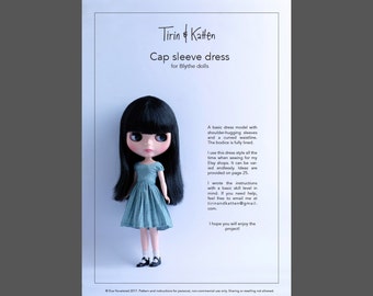 Dress pattern for Blythe dolls. Detailed instructions.