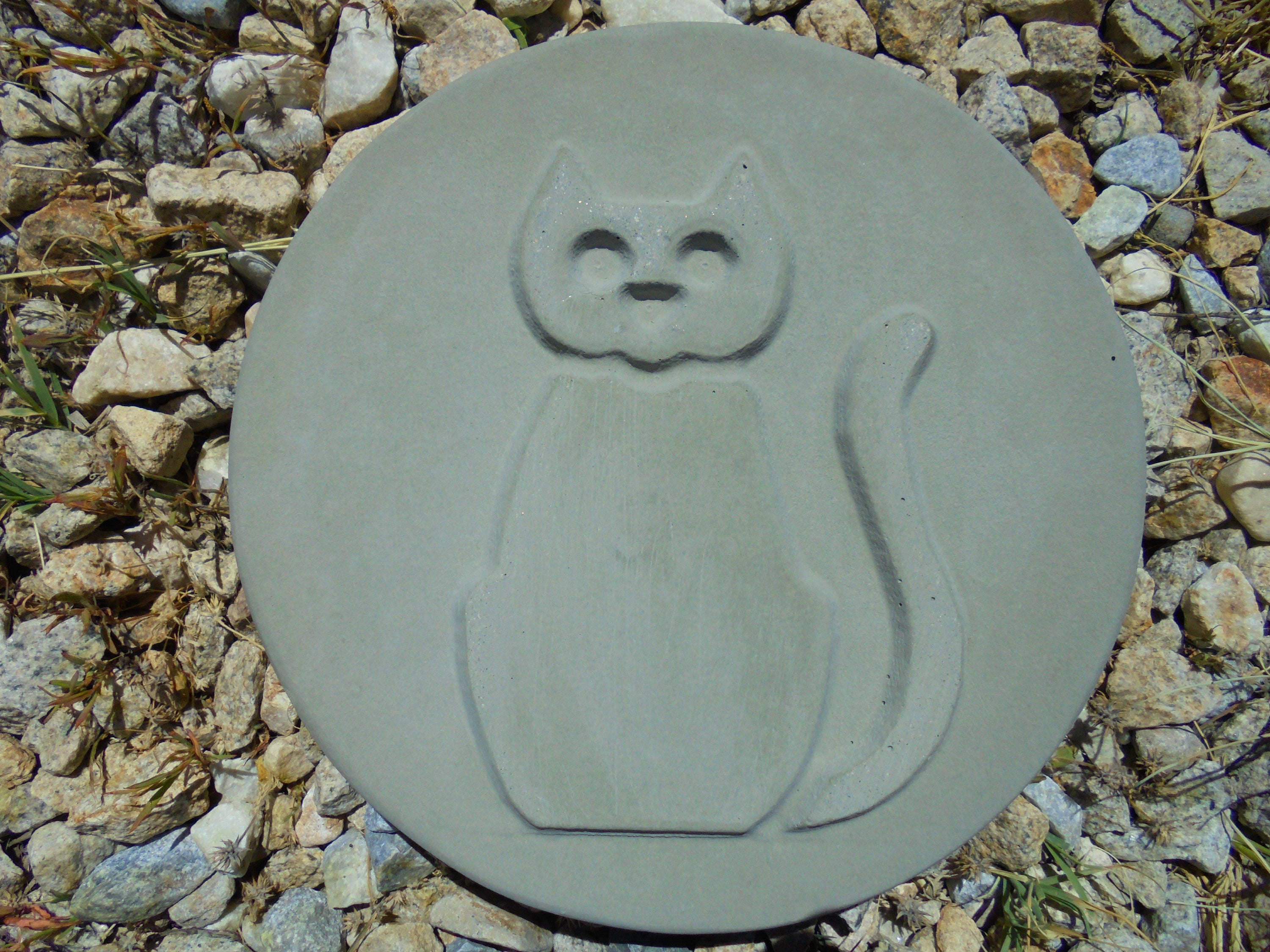 Cat Stepping Stone Garden Wall Hanging SHIPPING INCLUDED