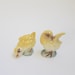 Adorable pare of vintage ceramic baby chick figurines