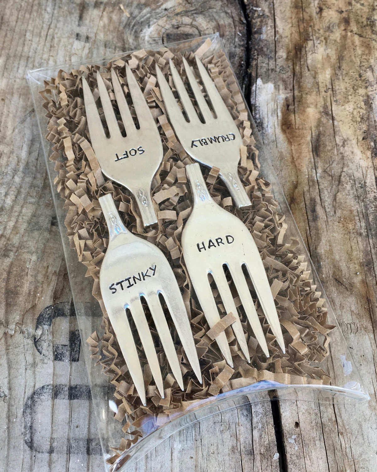 Cheese marker set fork tine cheese markers