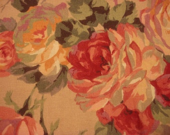 Vintage Drapery Upholstery Fabric Material