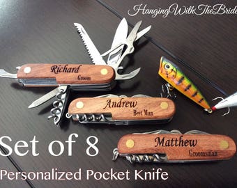 Personalized Knife,Fishing Knife,Hunting Knife,Engraved Knife, Pocket knife, Groomsmen Gift,Best Man Gift, Bridesmaid Gift,