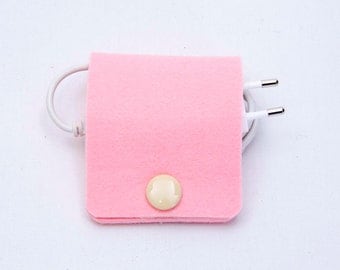 Cable Band, cable organizer,Felt cord keeper, Cable manager, Headphone organizer, Cord catch, Earphone holder, Felt cable holder