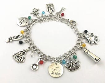 Tangled inspired charm bracelet rapunzel