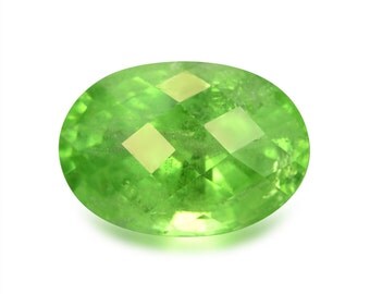 3.93ct Tsavorite Green Garnet Oval Shape Loose Gemstones (Watch Video) Free Shipping SKU 351A002