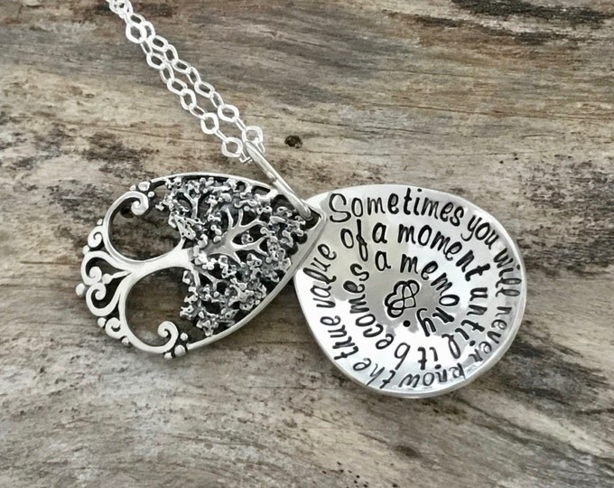 Christmas Gifts for Mom or Nana / Mother or Grandmother Necklace / Gift for her / Gift for Women / Hand Stamped Necklace / Personalized Gift