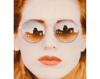 Vintage Gatsby Round Sunglasses / P3 Glasses / John Lennon Glasses / Purple Tortoise Shell / Layered Frames / O'Malley Sunglasses
