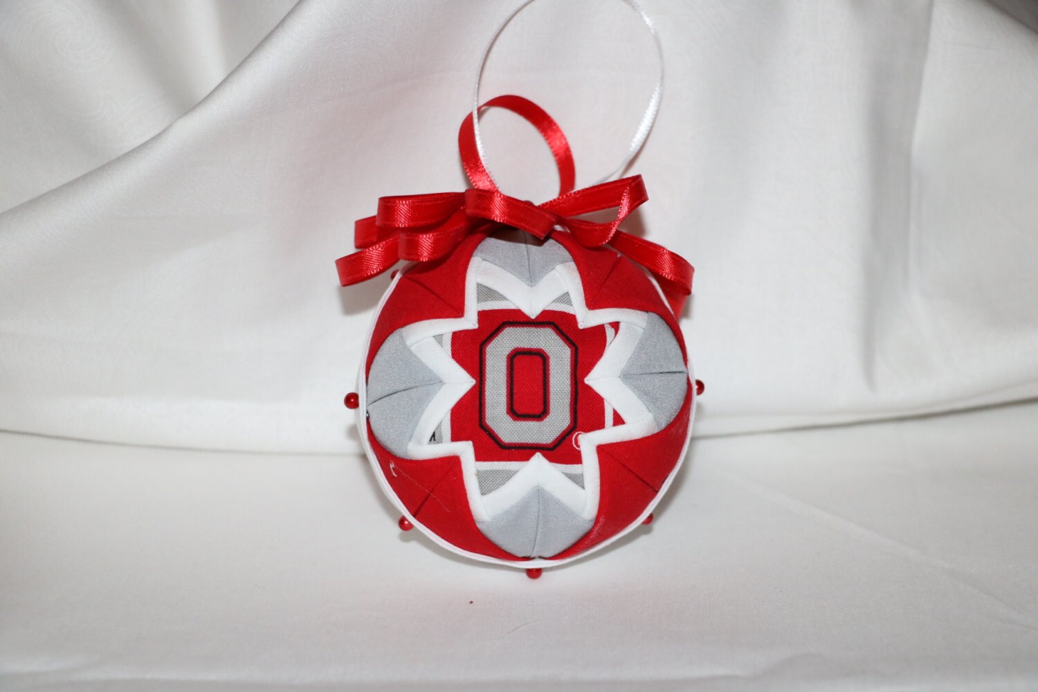 Ohio State Quilted Ornament