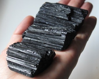 Black Tourmaline, Healing Crystal Rods, Protection crystal , Grounding Stone , Psychic Shield