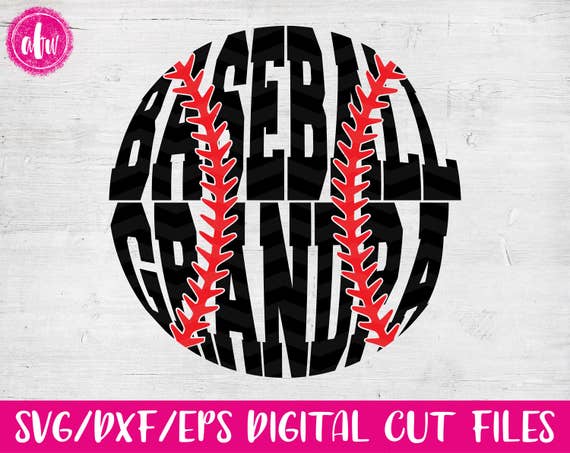 Download Baseball Grandpa, SVG, DXF, EPS, Cut File, Sports, No Layer Design! Spring, Summer, Family, Team ...