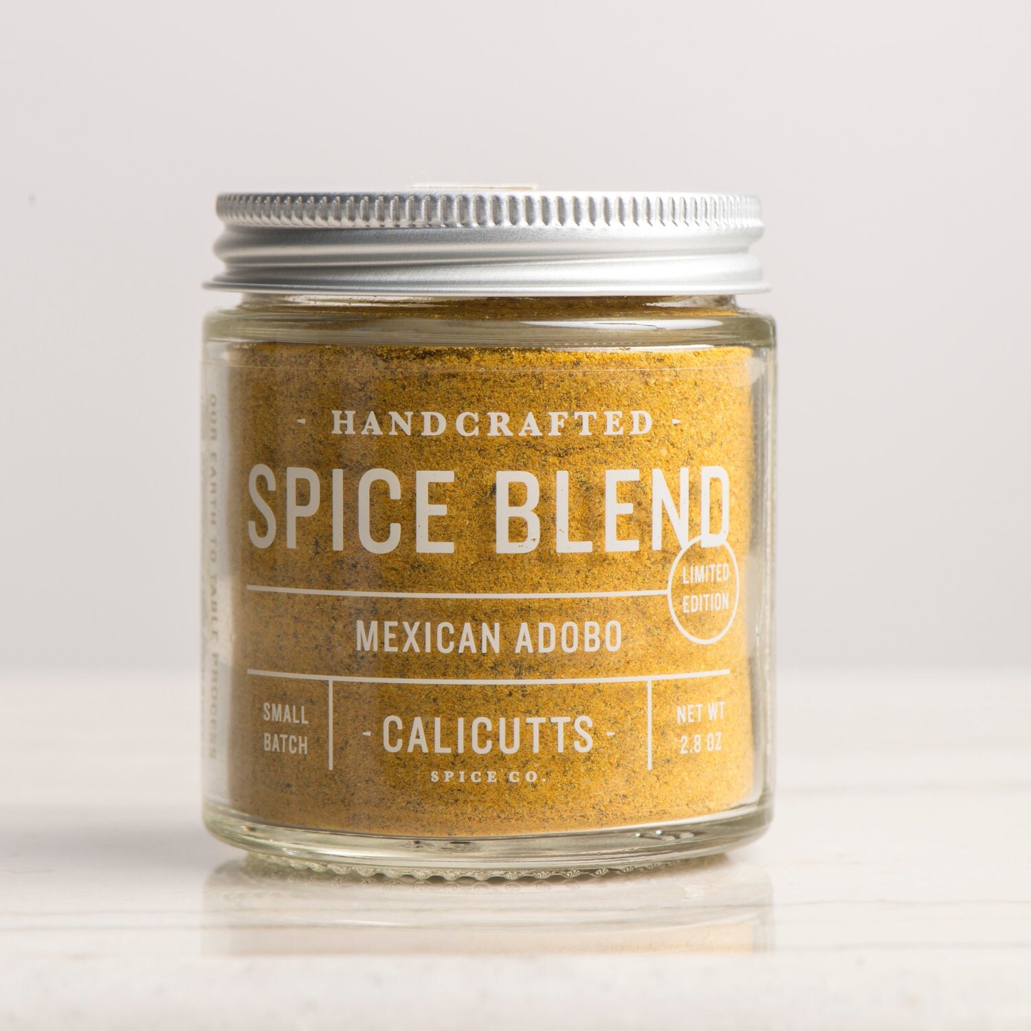 Mexican Adobo Handcrafted Spice Blend 2.8 ounces in Glass