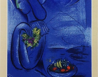 Chagall 17 "Chagall peintures aquarelles dessins" printed 1959 Mourlot Art in posters