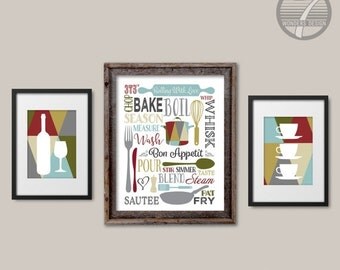  ON SALE  Modern Kitchen or Dining  Room  Wall  Art  by 