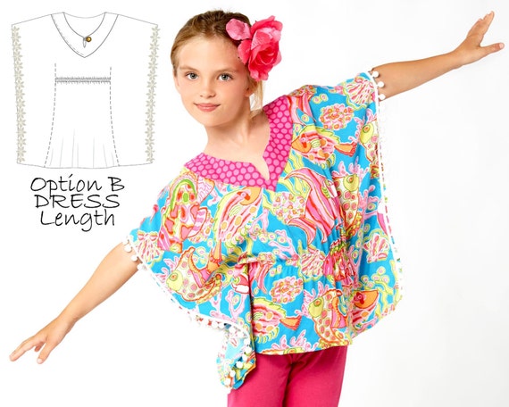  Girls Top Pattern PDF Girls Dress Pattern pdf Kaftan 