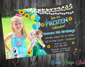 Custom Frozen Fever Birthday Party Invitations - DIY Printable File