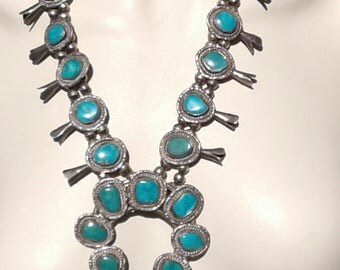 Exquisite Pawn Squash Blossom Necklace - Price just Slashed