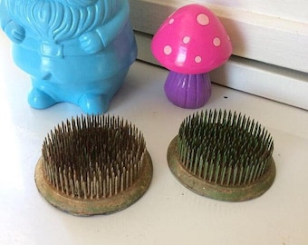 Set of Large Vintage Flower Frogs