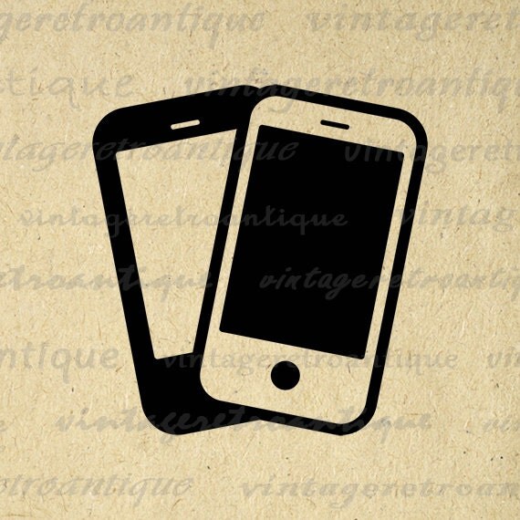 Digital Printable Smartphones Image by VintageRetroAntique on Etsy