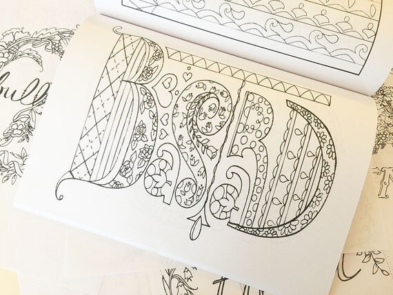 Pretty. Dirty. Words. Printable pages from my Adult Coloring