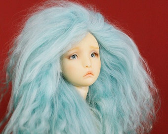 BJD mohair wig - Mintyluscious - 4/5"