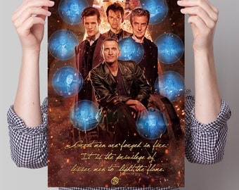 Doctor Who Poster - 'Great Men Are Forged in Fire'