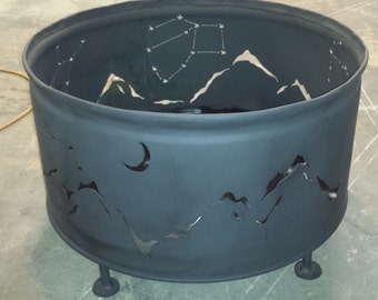 Starry Night Steel Fire Pit