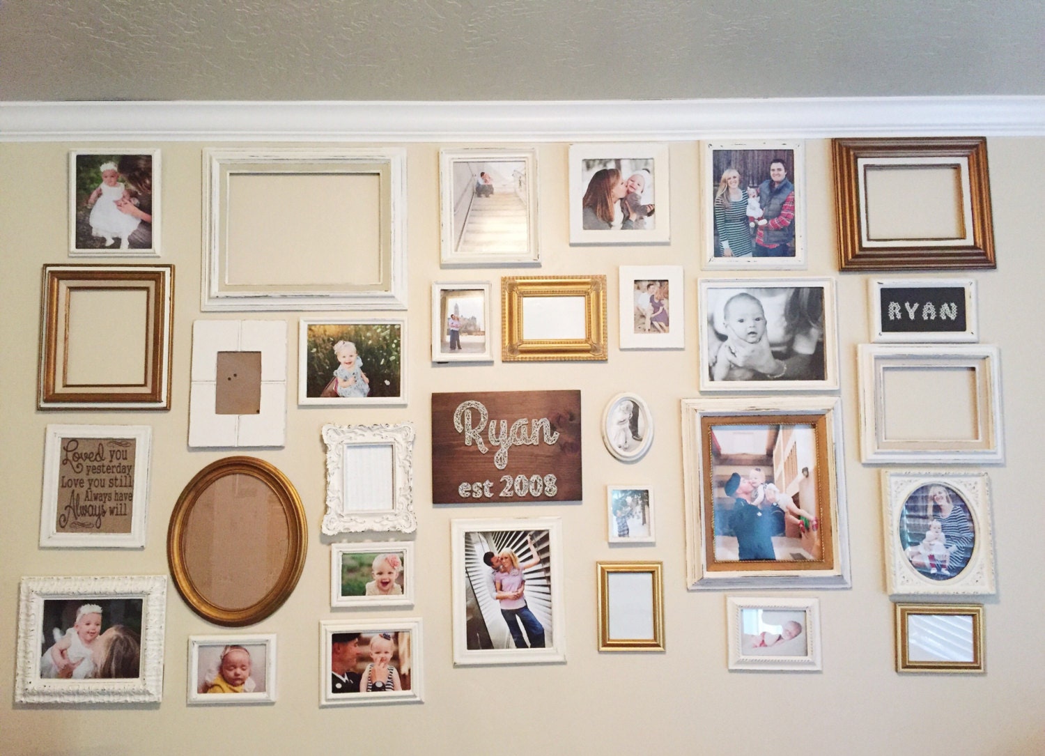 Gallery Wall Design Gallery Wall Picture Frame Set Rustic