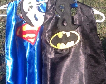 Satin Super Hero Cape, Batman Cape, Dress Up, Kids Costume