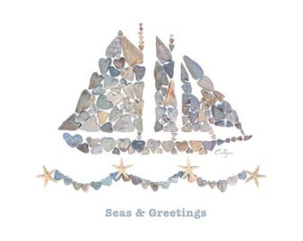 holiday card nautical christmas etsy holiday card nautical christmas etsy