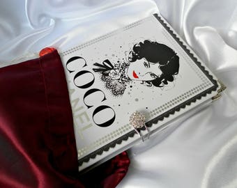 Chanel Book Purse - Chanel Clutch - Fashion Book Handbag - Chanel Bag - Book Cover Handbag - UK Book Purse
