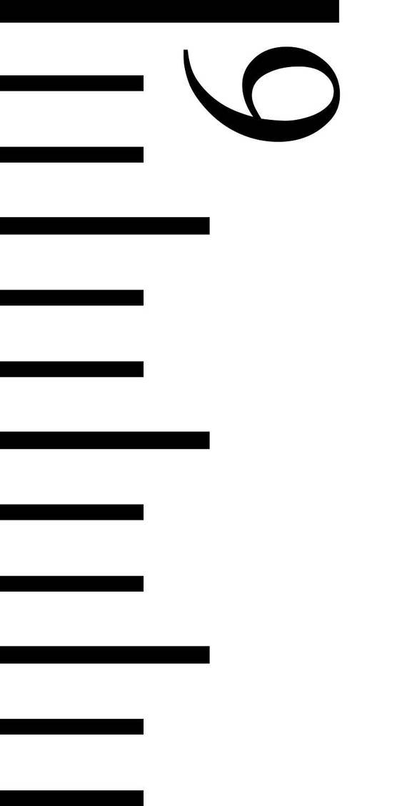 Download Growth Chart Ruler Stencil File - Sideways Number - SVG ...