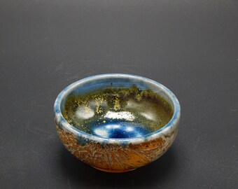 Carved Sunflower Bowl - Ceramic Bowl - Soda Fired Pottery