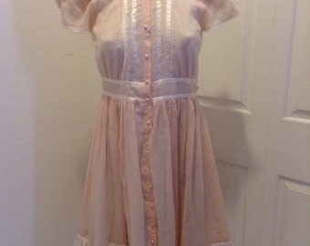 Vintage Gunne Sax Dress Peachy Lolita Girls