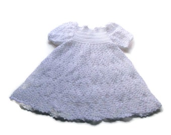 Preemie Christening Gown, premature robe de bapteme, dedication, blessing, baptism White - Reborn Doll Clothes - White Dress for Preemie,