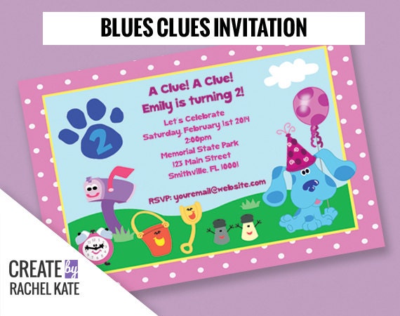 Blues Clues Invitations 2
