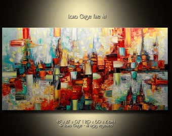 Made-to-Order ORIGINAL ABSTRACT Painting Modern Textured Palette Knife by Lana Guise