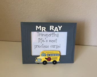 School bus frame | Etsy - 5x7 Personalized Gift for School Bus Driver, Bus Driver 