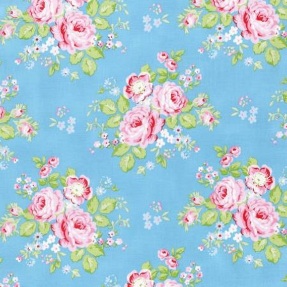 Tanya Whelan Rambling Rose Fabric for Free Spirit Shabby chic