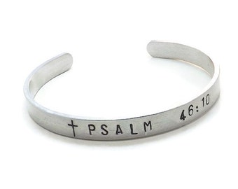 Bible Verse Cuff Bracelet, Custom Bible Verse Bracelet, Choose Your Bible Verse, Christian Cuff Bracelet