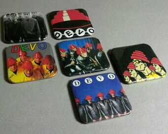 Fridge Magnets, Magnets, Devo, Band 80's, Magnet Set, LGBT Pride, Art Pop, Custom Magnets, Custom Magnets, Magnet Set, Magnet Art, New Wave
